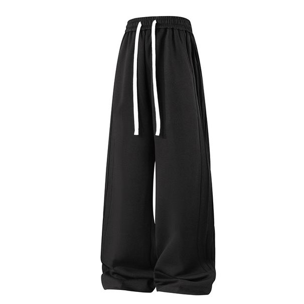 Men's Wide-Leg Harem Pants – Loose Fit, Breathable Cotton, Plus Size (M-6XL, Black/Greyish/Khaki)_viptrois.com