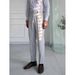 Men's Clothing High Waist Grey Trousers Spring And Autumn Fashion Casual Trousers Buckle Straight Breathable Trousers_viptrois.com