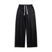 Men's Heavyweight Flowy Casual Trousers Style Winter Trendy Loose Fit Sporty Grey Sweatpants Wide Leg Straight Leg Couple Pants_viptrois.com