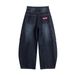 Men's Clothing Fashion Brand 2025 New American Loose Overalls Retro Washed Jeans Straight Leg Wide Leg Pants Men And Women_viptrois.com