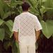 Men's Casual Knitted Sweater Hollow Breathable Short Sleeved Lapel Fashion Men_viptrois.com