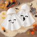Cross Border Children's Clothing Halloween Children's Plush Cloak Autumn And Winter Style Furry Smiley Hooded Shawl Holiday Costume_viptrois.com
