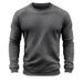 boy Cross-Border Clothing Spring Autumn Small Checkered T-Shirt Long Sleeve European And American Solid Color Round Neck_viptrois.com