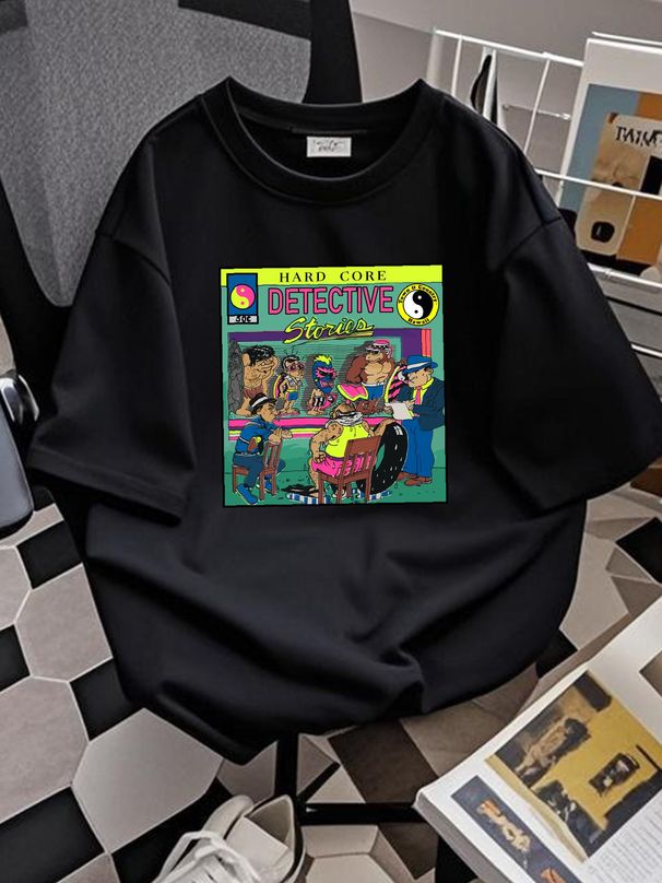 Vintage T&C Town And Country Shirt / Hard Core Detective Stories / Surf And Skate Stretched Versatile Top For Everyday Wear Streetwear Breathable_viptrois.com