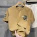 Men's Clothing Short Sleeved T Shirt Men's Summer Fashion Clothing New Style Trendy Slim Fitting Printed Tops Pure Cotton Half Sleeved T Shirt_viptrois.com