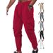 Men's Checkered Jogger Pants – Stylish Plaid Cargo Pants With Drawstring Waist & Belt Loops (6 Colors, S-XXXL)_viptrois.com