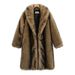 Men's Clothing Men's Fur Coat New Style Imitation Fox Fur Fur Collar Long Coat Winter Windproof Warm Windbreaker Large Size_viptrois.com
