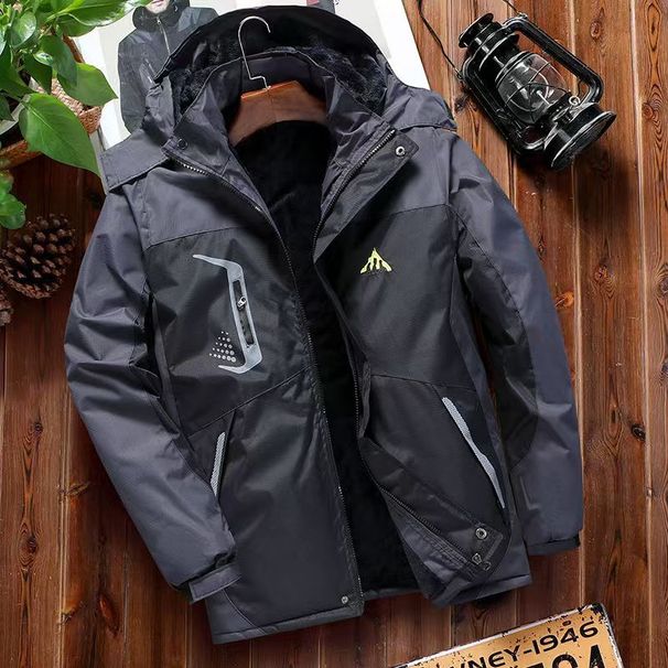 Men's Heavy-Duty Winter Jacket – Fleece-Lined Waterproof Work Coat For Extreme Cold (L-5XL,4 Colors, Windproof & Breathable Polyester)_viptrois.com
