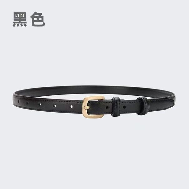 Fashion Versatile High-End Thin For Women Alloy Pin Buckle Casual Style Light Coat Dress Decoration Trouser Belt_viptrois.com