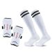 Youth Football Shin Guards & Socks Combo Set - Adjustable Straps, Knee-High Socks For Soccer, Basketball, Volleyball - Lightweight & Breathable_viptrois.com