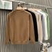 Men's Clothing Fashion Brand Half Turtleneck Sweater Men Autumn And Winter New Style Light Luxury Knitted Sweater High End Bottoming Shirt_viptrois.com