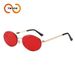 Two Circles Retro Oval Sunglasses - Hong Kong Style Small Metal Frame For Women (Model T1371)_viptrois.com