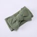 Infant And Toddler Oversized Bow Headband Children's Waffle Knitted Knotted Headband Fontanelle Protection Hair Ornament Head Flower_viptrois.com