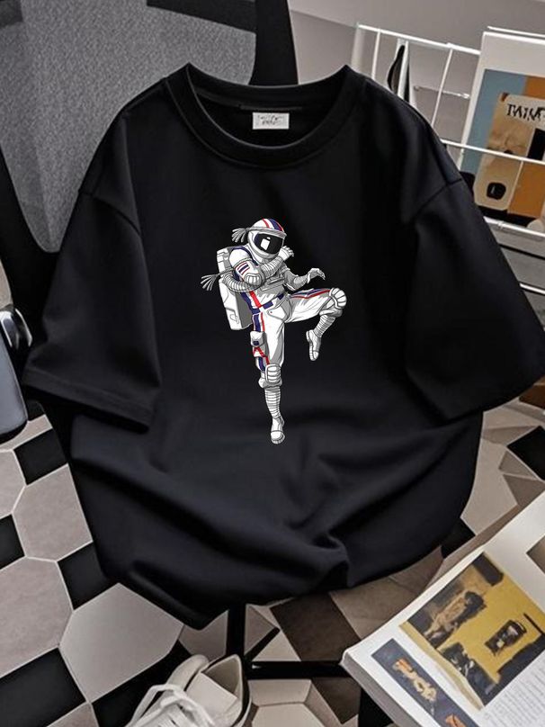 Astronavt Muay Thai Boxing Karate Martial Arts Gift T-Shirt S-4XL Designer Clothes Comfortable Homme Versatile Slightly Summer Graphic_viptrois.com