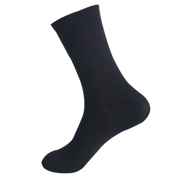 High-Elasticity Mid-Calf Socks – Unisex Cotton Running Socks For Men & Women (Solid Colors)_viptrois.com