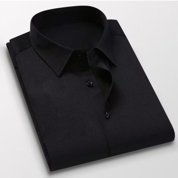 Pulse Pulse Plus Short Sleeve Loose Fit Oversized Casual Men's Clothing Fat Guy Trendy Large Size Solid Color Shirt_viptrois.com