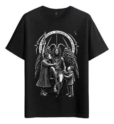 T-shirt Muscle Freaks 2026 Baphomet Demonic Style Occultism_viptrois.com