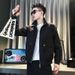 2023 New Spring And Autumn Turn-Down Collar Jacket Men's Fashion Top Stylish Versatile Coat Ins Trendy Brand High-End_viptrois.com