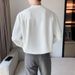 Men's Clothing Ins Fashion Solid Color Thin Cardigan Shirt Standard Lazy Harajuku New Long Sleeve Youth Popular Men's Trend_viptrois.com