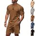 Men's Quick-Dry Sportswear Set - Breathable Short Sleeve T-Shirt & Comfortable Shorts For Gym, Running, Casual Wear | Lightweight Polyester_viptrois.com