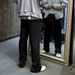 Men's Casual Trousers High-Waisted Wide Leg Straight Fit Striped Pants For Autumn Spring Fashion_viptrois.com