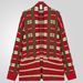 1 Foreign Trade Autumn Winter Men's Fashion Plaid Knitted Cardigan Long Loose Plus Size Sweater Jacket Men SY0005_viptrois.com