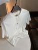 Strongly Recommend The Word Of Mouth Series Summer Men's Washed Pure Cotton Basic Style Pullover Versatile Short Sleeved_viptrois.com