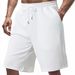 Men's Summer Shorts, Heavyweight Textured Jacquard Pattern, Loose Fit High Street Hip Hop Style Casual Short Pants_viptrois.com