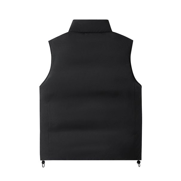 Logo Printable Stand Up Collar Vest, Unisex, Loose Fitting, Trendy, Warm, Sleeveless, Sporty Couple Jacket._viptrois.com