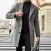 Men's British Woolen Coat For Autumn And Winter, Simple And Versatile Suit Jacket, Trendy Business Casual Coat_viptrois.com