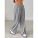 Men's Clothing Hot Selling European And American Style Sports Casual Pants, Loose Fit, Drawstring Elastic Waist, Slimming Wide Leg Trousers_viptrois.com