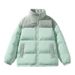 Padded Clothes Men's And Women's Corduroy Padded Clothes Thickened Padded Jackets Loose Stand-up Collar Couple Jackets_viptrois.com
