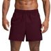 Men's Clothing Breathable Sports Fitness Men's Quick-Dry Breathable Sports Shorts With Color Blocking For Gym, Running, Hiking & Casual Wear_viptrois.com