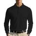 Men's Waffle-Knit Long Sleeve Polo Shirt – Relaxed Fit With Asymmetrical Detail (White/Black/Yellow/Burgundy/Light Grey/Sky Blue, S-XXXL)_viptrois.com