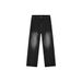 Men's Clothing High Street Retro Stitching Split Straight Jeans Men's Loose Slim All Match Casual Ins Trendy Trousers_viptrois.com