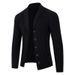 Pure Casual Sweater Export New Cross-Border Loose Long Sleeve Turn-Down Collar European And American Simple Jacket Men's_viptrois.com