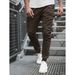Man's clothing Sweatpants Men's fashion small foot pants multi-pocket cargo pants casual pants_viptrois.com