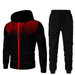 Men's Clothing Autumn and Winter New Men's Casual Cardigan Hooded Sweater 3D Printed Youth Men's Jacket Set_viptrois.com