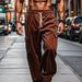 Men's Corduroy Relaxed Fit Straight Leg Pants - Comfortable Casual Trousers For Autumn Winter (Navy, Black, Gray, Army Green, Brick Red)_viptrois.com