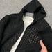 "Unisex Distressed Hooded Sweater – Oversized Mesh Knit Pullover With Grunge Detailing (M-3XL, Black/Navy/Gray)"_viptrois.com