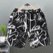 Men's Clothing Men's Five Point Pants Summer Beach Pants Men's Casual Running Sports Shorts Men's Five Point Straight Pants_viptrois.com
