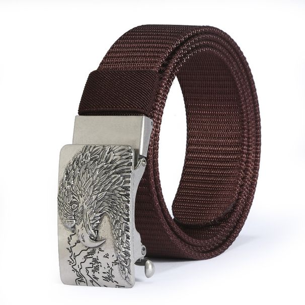 Men's Belts Sports And Leisure Nylon Belts Bronze Alloy Automatic Adjustment Buckle Breathable And Wear Resistant Belts_viptrois.com