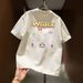 Plus Size Short Sleeve T-Shirt 100% Cotton Men And Women Loose Top Trendy American Style Summer New Instagram Style_viptrois.com