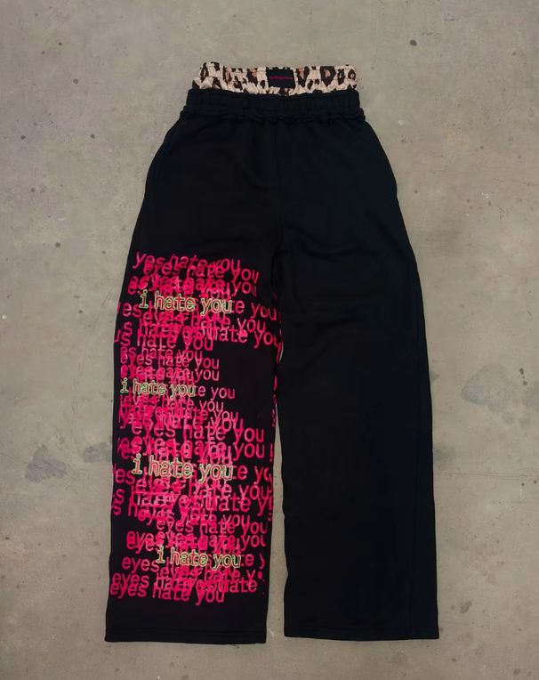 Men's Clothing Y2K Loose Jeans Retro Harajuku Letter Print Jeans Double Waist High Street Fashion Wide Leg Pants Hip_viptrois.com