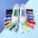 Single layer flat shoelaces white black men's and women's canvas shoes casual shoes sports shoes board shoes colorful shoelaces shoe rope trend_viptrois.com