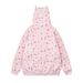 Full Print Animal Puppy Horn Ears Hooded Jacket Casual Loose Men's Autumn Winter Trendy Cardigan Sweatshirt_viptrois.com