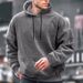 Men's Clothing Oversized Hooded Fleece Sweatshirt - Winter Warm Pullover With Kangaroo Pocket, Soft Coral Fleece Lining, Casual Streetwear_viptrois.com