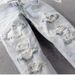 Men's Clothing Ins Same Style Washed Old Hole Cat Whisker Patch Diamond Patch Elastic Slim Fit Skinny Jeans_viptrois.com