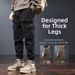 Men's Classic Cargo Jogger Pants Summer Multi-Pocket Loose Fit Casual Trousers Breathe Easy In Summer Comfort_viptrois.com