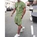 Men's Summer Graphic Print T-Shirt & Shorts Set - Trendy Streetwear Outfit - Lightweight Polyester Fabric - Casual Comfort Fit - Multiple Colors _viptrois.com